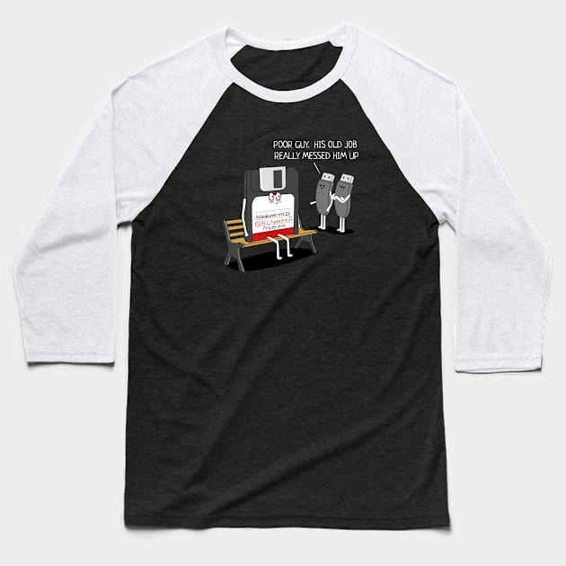 The Thousand Yard Floppy Baseball T-Shirt by NerdShizzle